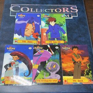 Pokémon TOPPS TV Animation Cards Lot – Team Rocket, Gary Oak, Brock